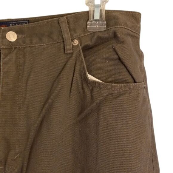 Route 66 Size 17/18 Jeans Juniors Relaxed Fit Green Premium Jeanswear Denim Mom - Picture 6 of 12